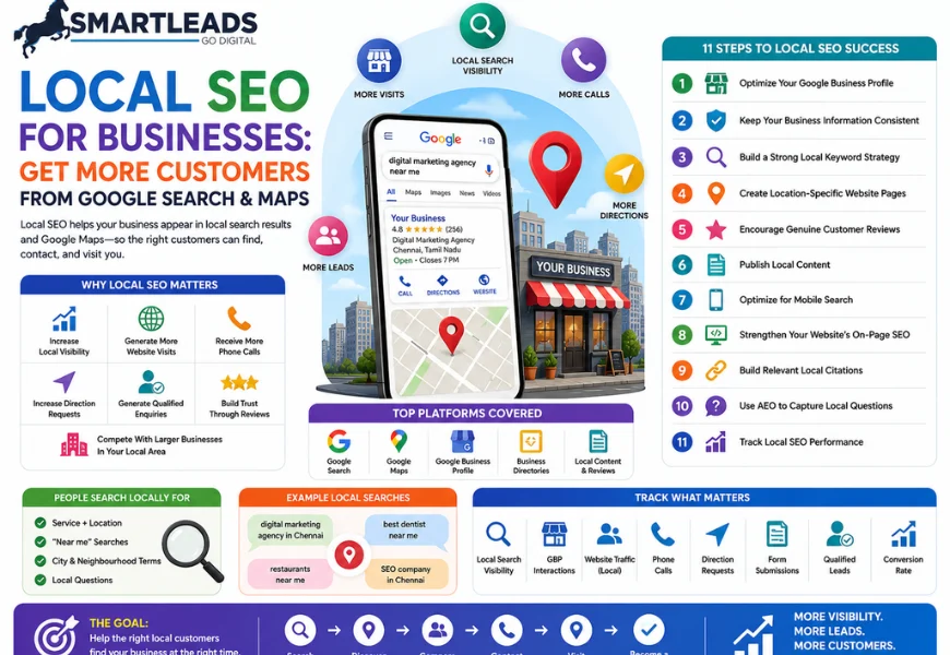 Local SEO for Businesses: How to Get More Customers from Google Search and Maps